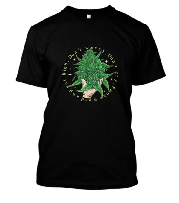 Hand holding Cannabis t-shirt