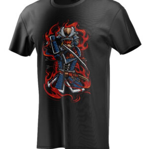 T-shirt Samurai on fire