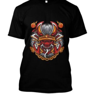 T-shirt Red oni samurai