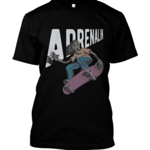 skeleton skateboard t-shirt