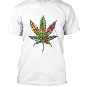 marijuana leaves t-shirt
