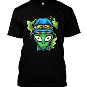 Alien bucket hut t-shirt