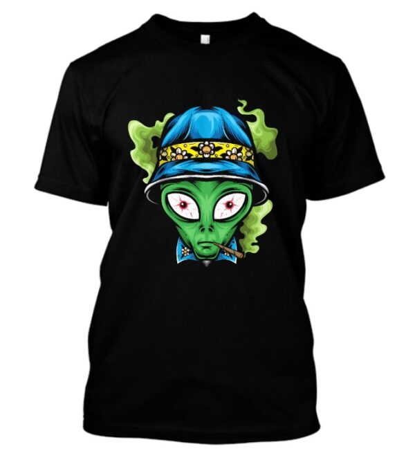 Alien bucket hut t-shirt