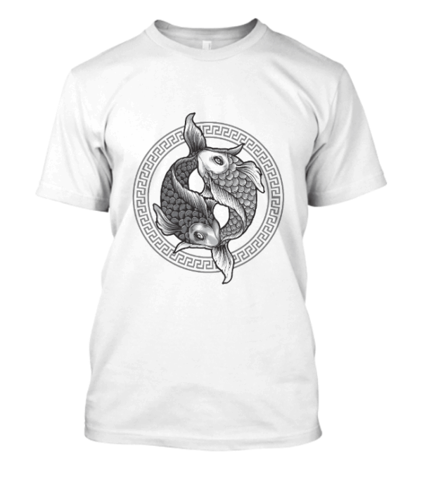T-shirt Yin yang koi fish